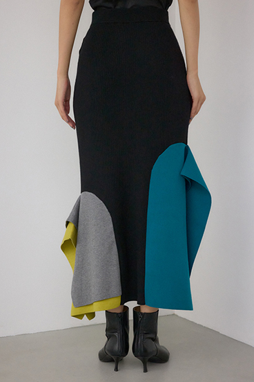 【PLUS】パネルマーメイドスカート 詳細画像