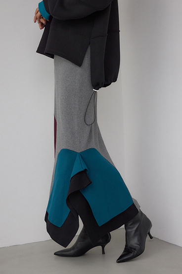 【PLUS】パネルマーメイドスカート 詳細画像