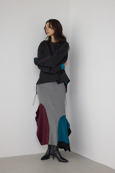 【PLUS】パネルマーメイドスカート 詳細画像