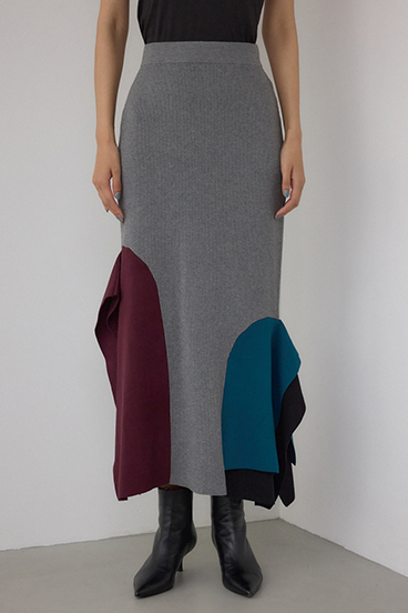 【PLUS】パネルマーメイドスカート 詳細画像