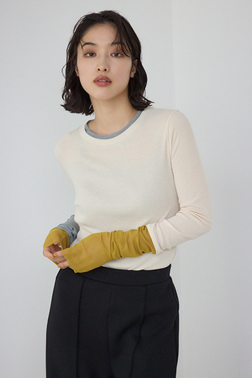 【PLUS】シアードッキングトップス 詳細画像