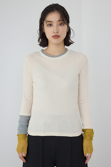 【PLUS】シアードッキングトップス 詳細画像