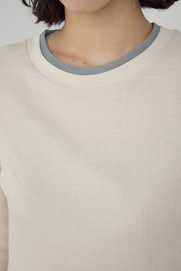 【PLUS】シアードッキングトップス 詳細画像