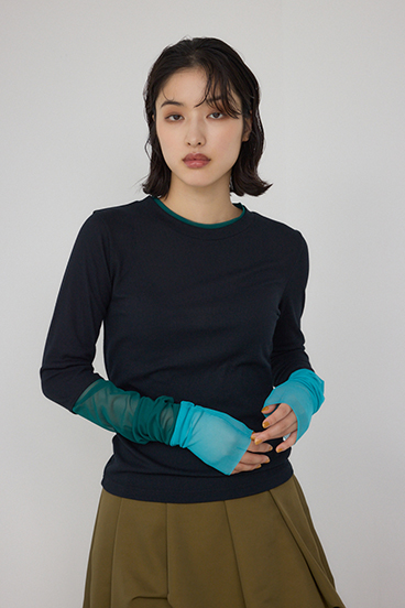 【PLUS】シアードッキングトップス 詳細画像