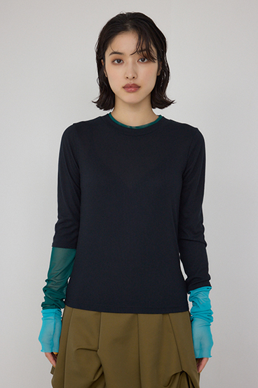 【PLUS】シアードッキングトップス 詳細画像