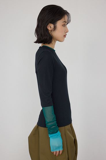 【PLUS】シアードッキングトップス 詳細画像