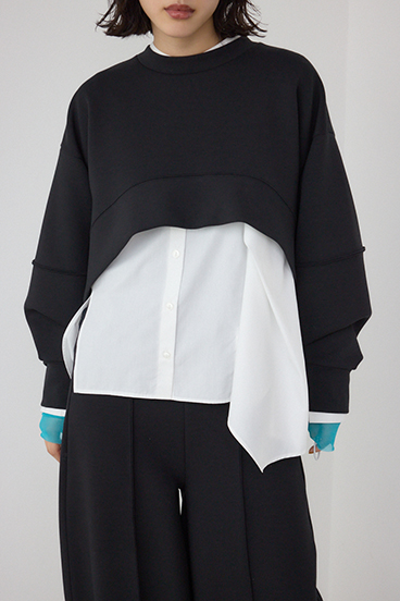 【PLUS】ダンボールフレアショートトップス