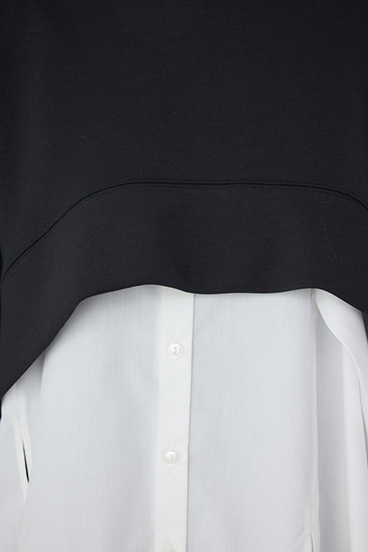 【PLUS】ダンボールフレアショートトップス 詳細画像