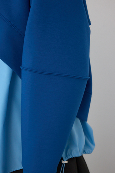 【PLUS】ダンボールフレアショートトップス 詳細画像