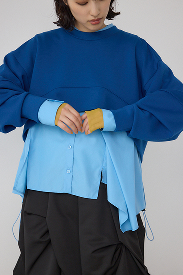 【PLUS】ダンボールフレアショートトップス