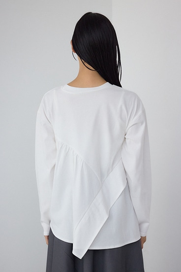 【PLUS】 レイヤードクロップドプルオーバー 詳細画像