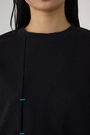 【PLUS】 レイヤードクロップドプルオーバー 詳細画像