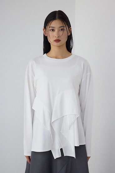 【PLUS】 レイヤードクロップドプルオーバー 詳細画像