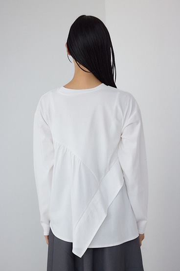 【PLUS】 レイヤードクロップドプルオーバー 詳細画像