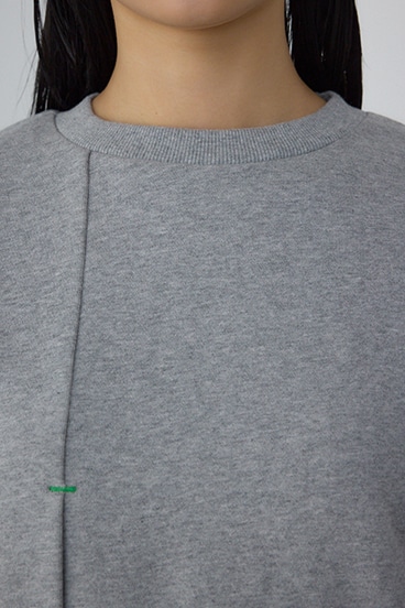 【PLUS】 レイヤードクロップドプルオーバー 詳細画像