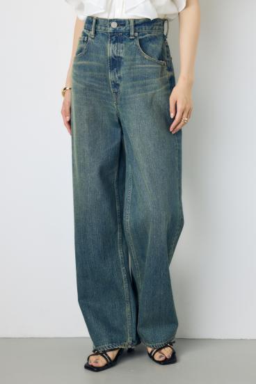 AZUL DENIM ハイウエストワイドデニム