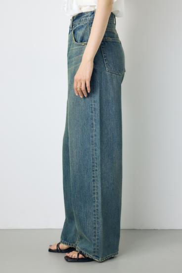 AZUL DENIM ハイウエストワイドデニム 詳細画像