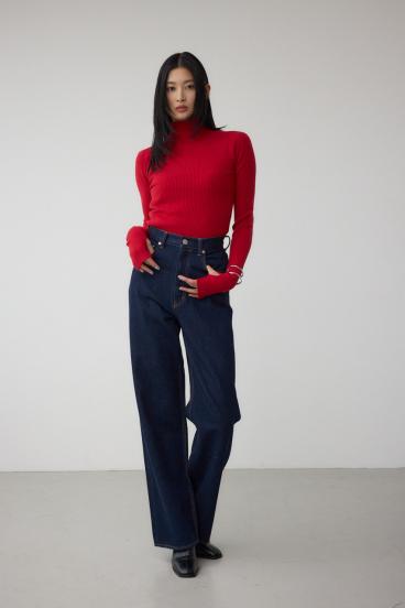 AZUL DENIM ハイウエストワイドデニム 詳細画像