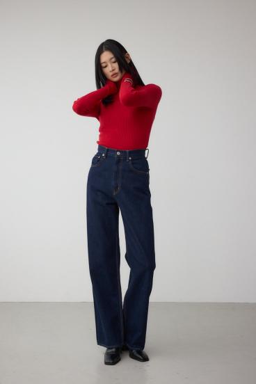 AZUL DENIM ハイウエストワイドデニム 詳細画像