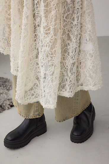 【WEB限定再入荷】トラックソールサイドゴアブーツ 詳細画像