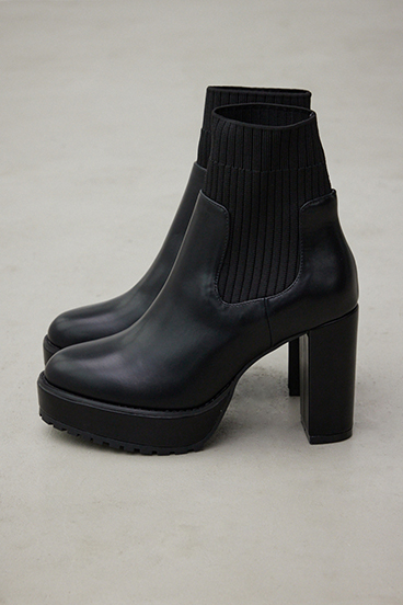【WEB限定再入荷】ソックスヒールブーツ 詳細画像