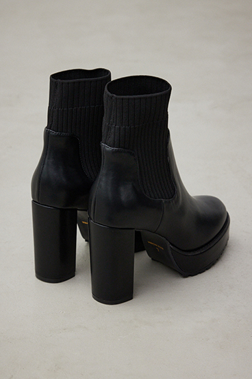 【WEB限定再入荷】ソックスヒールブーツ 詳細画像