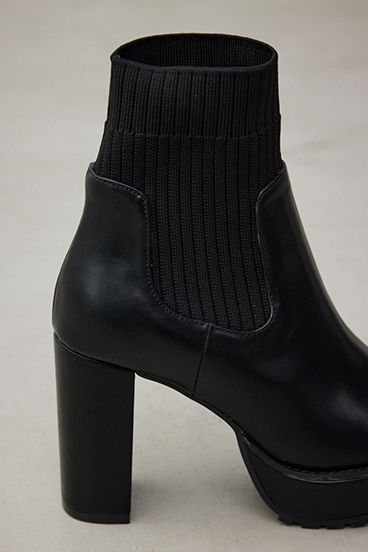 【WEB限定再入荷】ソックスヒールブーツ 詳細画像