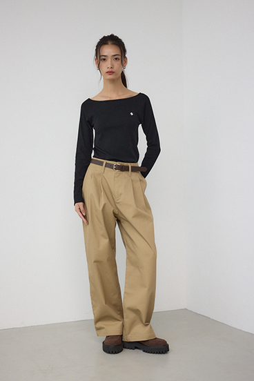 POLO BCS×AZUL タックチノワイドパンツ 詳細画像