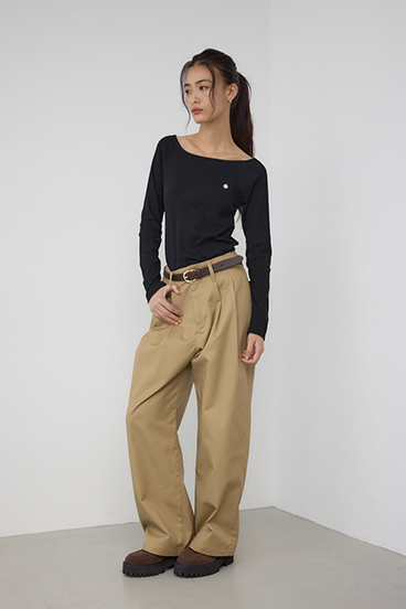 POLO BCS×AZUL タックチノワイドパンツ 詳細画像