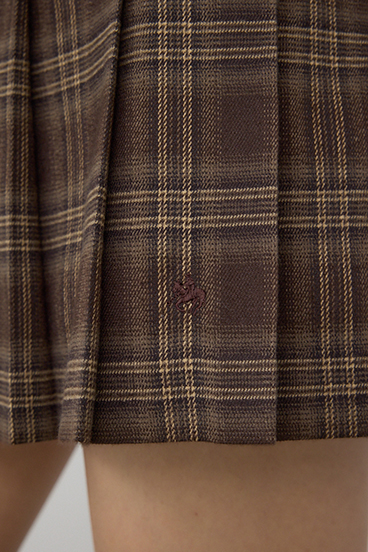 POLO BCS×AZUL チェックミニスカートパンツ 詳細画像