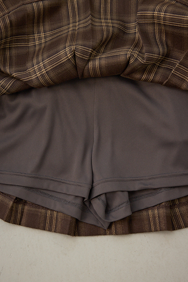 POLO BCS×AZUL チェックミニスカートパンツ 詳細画像