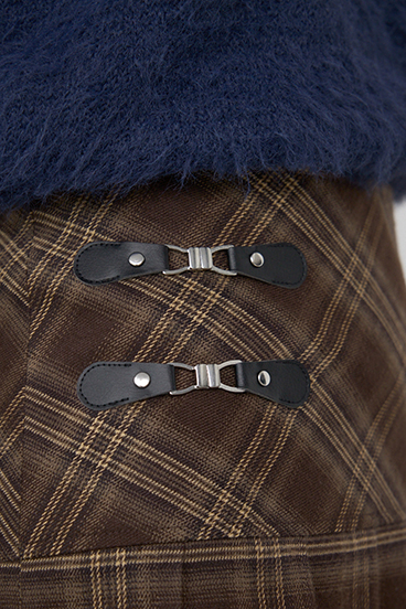 POLO BCS×AZUL チェックミニスカートパンツ 詳細画像