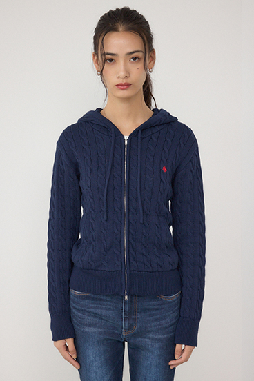 POLO BCS×AZUL WZIPニットパーカー 詳細画像