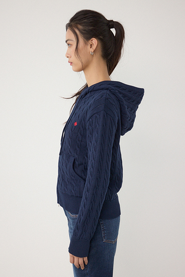 POLO BCS×AZUL WZIPニットパーカー 詳細画像