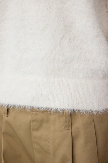 POLO BCS×AZUL シャギー5分袖ニット 詳細画像