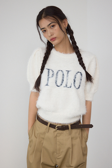 POLO BCS×AZUL シャギー5分袖ニット 詳細画像