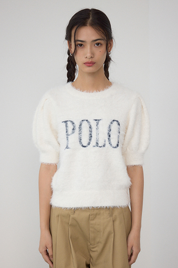 POLO BCS×AZUL シャギー5分袖ニット 詳細画像