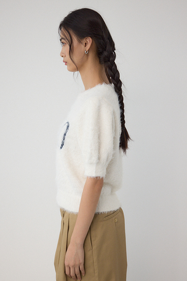 POLO BCS×AZUL シャギー5分袖ニット 詳細画像