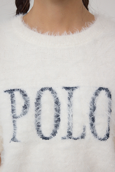 POLO BCS×AZUL シャギー5分袖ニット 詳細画像