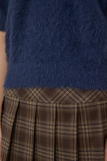 POLO BCS×AZUL シャギー5分袖ニット 詳細画像