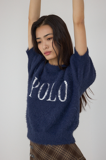 POLO BCS×AZUL シャギー5分袖ニット 詳細画像
