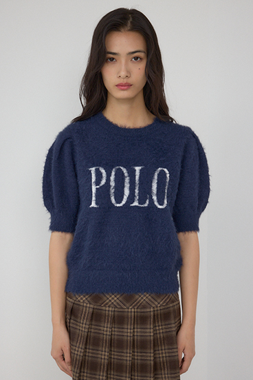 POLO BCS×AZUL シャギー5分袖ニット 詳細画像