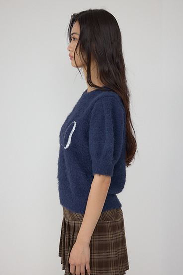 POLO BCS×AZUL シャギー5分袖ニット 詳細画像