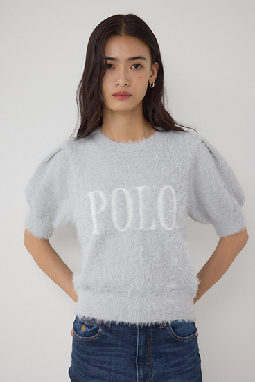 POLO BCS×AZUL シャギー5分袖ニット 詳細画像