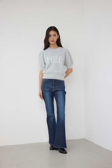 POLO BCS×AZUL シャギー5分袖ニット 詳細画像