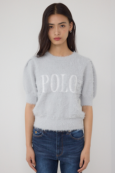 POLO BCS×AZUL シャギー5分袖ニット 詳細画像