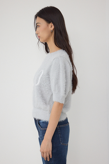 POLO BCS×AZUL シャギー5分袖ニット 詳細画像