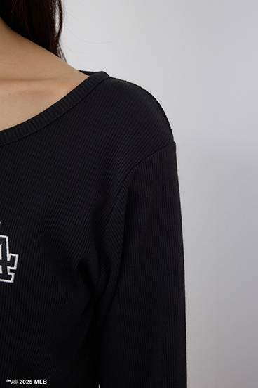 【MLB】フロントホックリブトップス 詳細画像