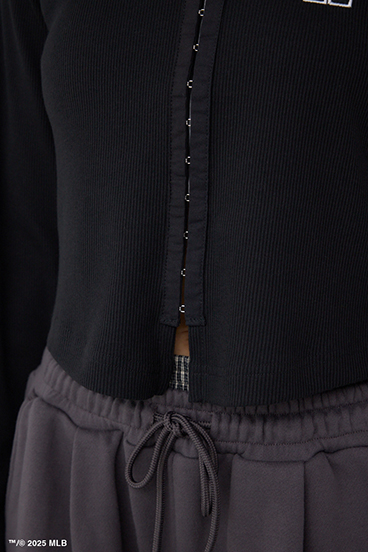 【MLB】フロントホックリブトップス 詳細画像