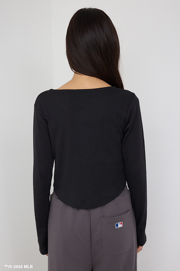 【MLB】フロントホックリブトップス 詳細画像